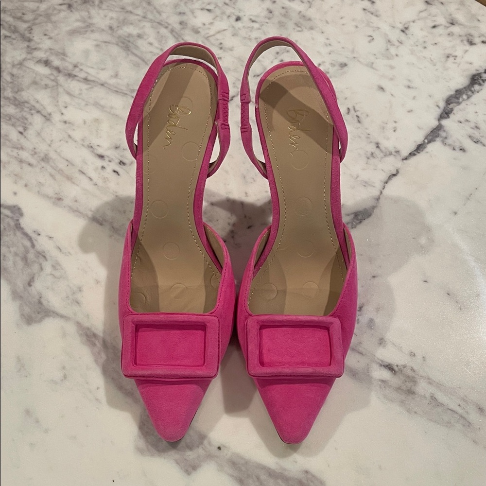 Boden Pink Sling Back Women's Heels EU Size 37– US Size 6.5 - 7